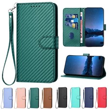 Fiber Leather Wallet Cover Case For Redmi Note 10 11 12 14 15 Pro A5 POCO M3 M7 picture