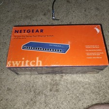 NetGear Model FS 116 ProSafe 16 Port Switch & Adaptor  New box sealed  picture