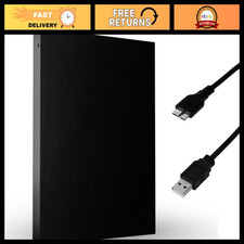 1TB Portable External Hard Drive USB 3.0, 2.5-Inch, High-Speed Storage, Black picture
