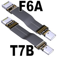 1pc USB3.2 Type C Female To Type E Male Extension Internal USB 3.2 Flat Cable picture