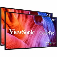 ViewSonic VP2468A_H2 24 Inch 1080p Dual Pack Head-Only ColorPro Monitors, 100% picture
