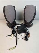 Harman Kardon HK206 Computer Speakers w/ AC Adapter TESTED & WORKING picture