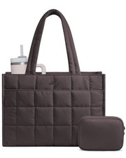 Tote Bag for Women, Puffer Work Handbag 15.6 Inch Laptop Purse for...  picture