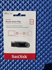 SanDisk Phone Drive Flip 256GB Two In One USB A Apple iPhone LIGHTNING picture