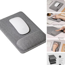 SenseAGE Ergonomic Mouse Pad with Wrist Rest - Grey Non-Slip Polyurethane picture