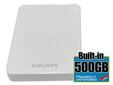 Avolusion Z1-S 500GB USB 3.0 Portable External Gaming PS4 Hard Drive - White picture
