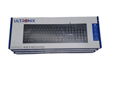 Lot of 3 Ultronix Standard USB Wired Keyboard 7-68202-40115-4 picture