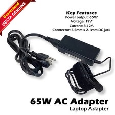 Delta Electronics 65W Toshiba Satellite 19V 3.42 Laptop Power Adapter SADP-65KB picture