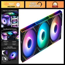 120mm PWM ARGB PC Case Fans - 2000RPM High Airflow, Daisy-Chain, Infinity Mirror picture