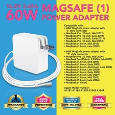 New MacBook Air Pro Charger 60W L tip Connector Power AC Adapter Charger picture