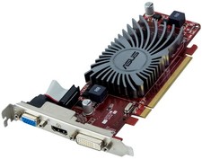 GRAPHICS CARD ASUS AMD RADEON HD 6450 1GB EAH6450 SILENT/DI/1GD3(LP) PCIe x16 picture