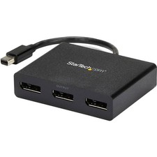 StarTech 3-Port Multi Monitor Adapter, Mini DisplayPort 1.2 to DP MST Hub, Video picture