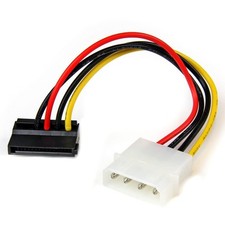 4 Pin LP4 to Left Angle SATA Power Adapter Cable - 6in Power Connector for PC picture