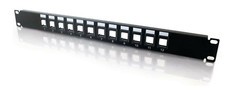 C2G 12-Port Patch Panel - Blank 1U Keystone Panel For Ethernet Cables 03857 NEW picture