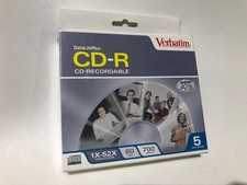 5x - Verbatim CD-R Data Life Plus Super Azo High Speed 52X 80 Min 700 MB - NEW picture