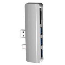 5V USB 3.0 Micro SD SDHC Hub DP To HDMI Converter Adapter For Surface Pro 4/5/6; picture