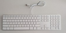 Apple A1243 Aluminum Wired Keyboard MB110LL/A Full Size Slim Mac, Genuine OEM A+ picture