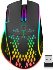 VEGCOO Wireless Gaming Mouse, C30 Silent Click Wireless Rechargeable Gaming Mous picture