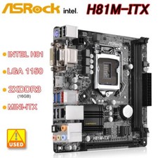 ASRock H81M-ITX LGA1150 DDR3 16GB PCI-E 2.0 USB3.0 SATA3 MINI-ITX For Core picture