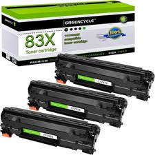 3PK Toner Compatible CF283X/CRG137 Cartridge for HP CF283X and Canon 137 picture