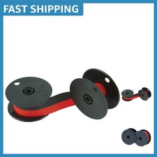 Universal Twin Spool Calculator Ribbon Black/Red - 6 Durable Cartridges picture
