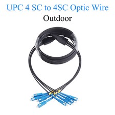UPC 4SC to 4SC Fiber Optic Wire Single-mode 4-core Outdoor Cable Simplex 60-300M picture