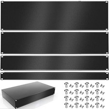 4 Pack 1U/2U/3U/4U Blank Panel 1U Blanking Panel Metal Disassembled Blank Pan... picture