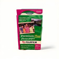 FujiFilm Inkjet Premium Plus Paper Glossy 4 x 6 Pack of 20 NEW picture