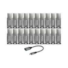 Adata UV350 32GB USB 3.2 Gen 1 Metal Flash Drive with USB-C Adapter 20-Pack picture