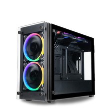 Stratos SFF Gaming PC Case: Mini-ITX, SFX PSU, PCIe 4.0 Riser, 240mm AIO Read... picture