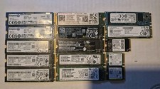 Lot Of 15 256GB NVMe, SATA SSDs Tested  picture