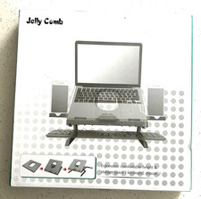 Jelly Comb Adjustable Foldable Laptop Stand Cooling Vent Ergonomic Portabl Green picture