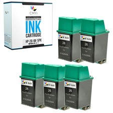 5PK Compatible CMYi 26 Black Ink Cartridges fits HP DeskJet 520 540 550 550C 560 picture
