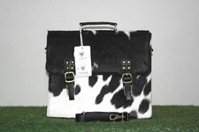 Luxurious Cowhide Hair on Hide Laptop Bag - Statement Piece for Work or Travel picture