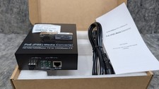 PoE (PSE) 10/100/1000Base-TX Fiber Media Converter, Internal Power + SFP🔥New🔥 picture