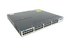 Cisco WS-C3750X-48T-L 48 Port Gigabit Ethernet Switch V01 with 2 Power Supplies picture