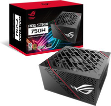 ROG Strix 750 Fully Modular 80 plus Gold 750W ATX Power Supply with 0Db Axial Te picture