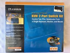 Linksys KVM 2-Port Switch Kit ProConnect Series, KVM100SK, New In Box picture