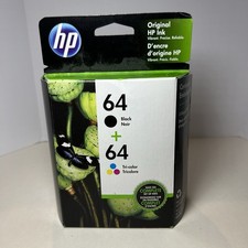 HP 64 Ink Cartridge Combo HP 64 Black + HP 64 Color New Genuine picture