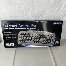 Micro Innovations - Internet Keyboard Elite - KB535BL -USB or PS/2 - 16Hot Keys picture