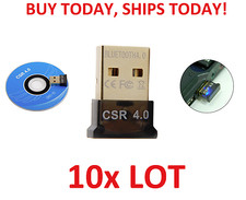 10pc LOT Bluetooth 4.0 USB 2.0 CSR 4.0 Wireless Dongle Adapter for PC LAPTOP picture