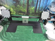  DELL MDS14A BLACK ADJUSTABLE DUAL MONITOR STAND 17 TO 27 INCHES picture