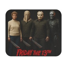 Friday the 13th Horror Icons Mouse Pad Evolution of Jason and Mother Voorhees  picture
