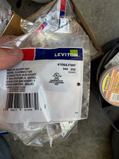 Quantity 50 Leviton 41084-FWF QuickPort Nickel F-Connector F-Connector Snap-In picture