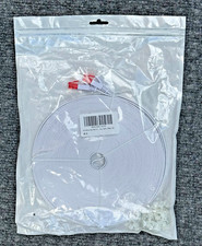 White 100 ft Flat Cat 6 Ethernet Cable  with CLIPS & Rj45 Connectors - NEW  picture