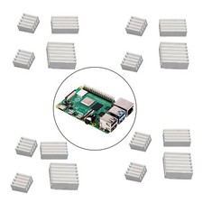Aluminum Heatsink 16PCS Radiator Cooler Kit with Sticker Raspberry Pi 4B picture