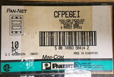 NEW BOX OF 10 PANDUIT CFPE6EI MINI-COM FACEPLATE EXECUTIVE 6-PORT   picture