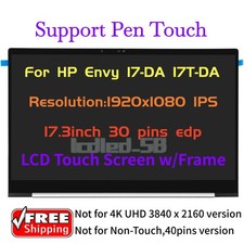 17.3'' FHD LCD Touch Screen Display Assembly For HP Envy 17-DA0747NR 17-DA0047NR picture