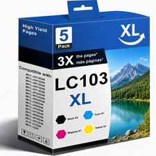LC103XL Ink Cartridge High Yield Replacement for DCP-J552DW DCP-J752DW MFC-J245 picture