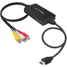 Tengchi RCA to HDMI Converter, Composite Adapter (Pack of 1), Black  picture